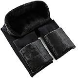 CHRLEISURE Women's Fleece Lined Tights - Fake Sheer Warm Pantyhose Thick Winter Leggings(Black, XS/S)