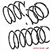 A-Premium 2Pcs Front Suspension Coil Spring Set Compatible with Toyota Corolla 1995-2002 1.8L, Driver and Passenger Side, Replace# 4813102380, 4813102480