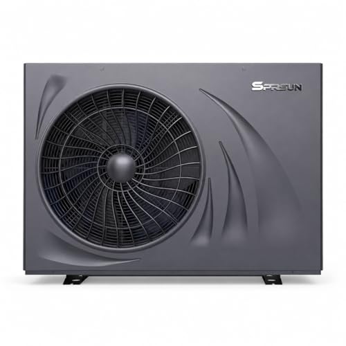 SPRSUN Pompe à chaleur monobloc ultra silencieuse R290 Inverter Air-Water Pompe à chaleur pour chauffage, refroidissement et eau du robinet, jusqu'à 75 °C (6 kW – 1 phase)