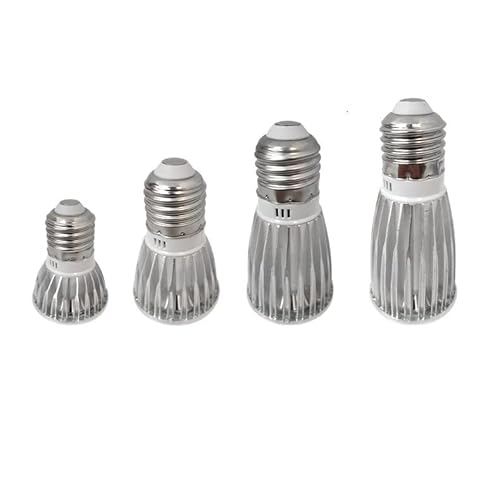 JiuRui Ampoules, Lot de 20, Spot LED COB AC85-265V E27/GU10/G5.3 3W/5W/7W/9W Lampe Domestique Spot en Aluminium(E27 natural white,5W)