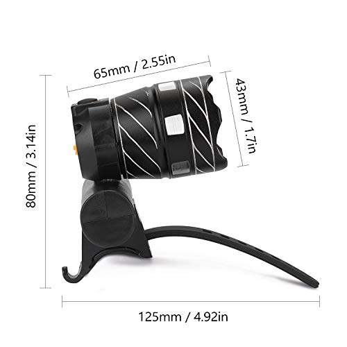 Andoer LED USB recarregável ao ar livre zoomable T6 luz de bicicleta lâmpada frontal lanterna tocha