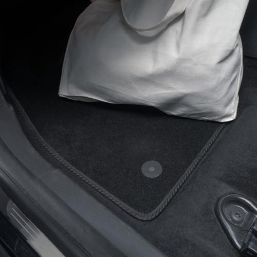 Car Mats Compatible With Vw Polo (2009-2017) Black Carpet Tailored Fit Car Floor Mats Set Accessory Custom Fit Water-Resistant Anti Slip Backing All Weather Full Coverage With Clips Hand-Finished - 7