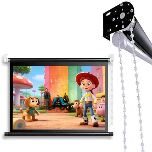 Pantalla de proyección manual 50" 4:3 para cine en casa