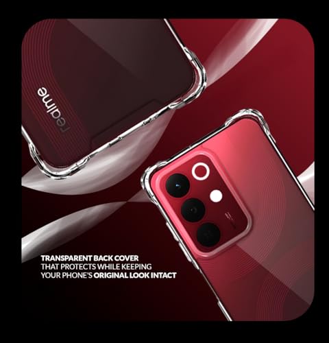 Image of Back Cover Case + Screen Protector for Realme C85 5G | Transparent Mobile Phone Back Case Cover for Realme C 85 | Camera Protection | Realme C85 5G TPU Transparent Mobile Phone Back Cover