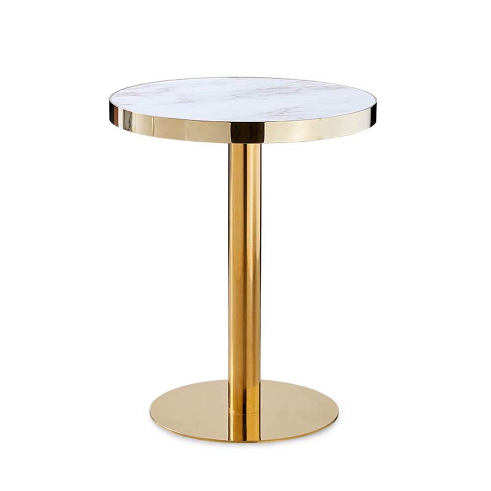 Table ronde en verre SENSEN : petite table d'extrémité de réception et de chevet