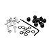 Pro Bolt Aluminum Ducati Windscreen Screw Kit (4mm / 9 Pack) (Silver)