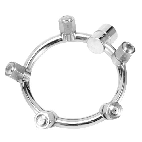 Boquilla de Nebulización de Hilo Femenino G1/4, Boquilla Atomizadora Redonda Humidificadora Circular de 5 Cabezales para Jardín