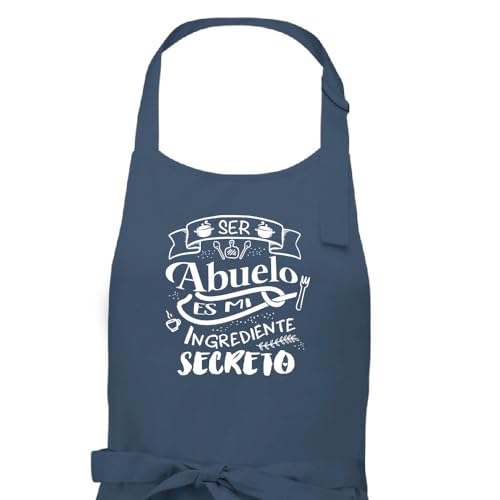 Antracita Delantal Papa hijo abuelo mama abuela ingrediente secreto regalo para dia del padre abuelos Madre abuela (3-Abuelo)