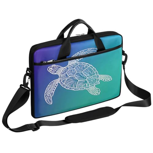 Maletín para laptop 15 pulgadas con patrón tortuga marina miniatura 1