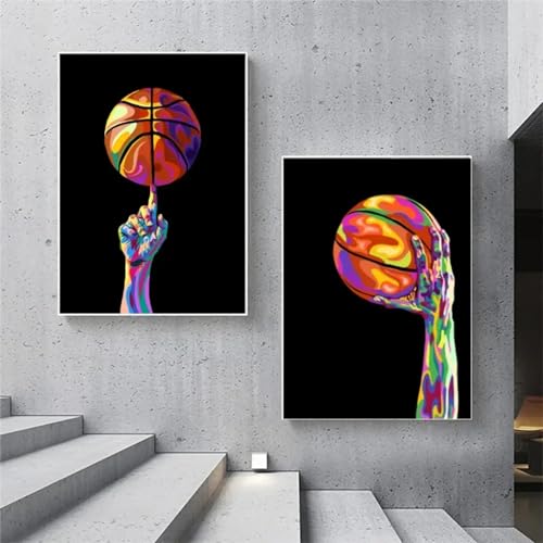 Art posters photos graffiti sport toile coloree cadeau ideal pour passionne de sport