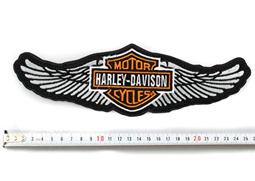 GZM Patch replica Harley Davidson Alado 25 x 8 cm met thermische sticker voor jassen, vesten, bikers - Afbeelding 3