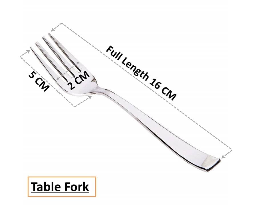 Image of Kanshita's Rasoiware Heavy-Duty Stainless Steel Table Forks | 12 Pcs | Rust-Free & Sturdy Design
