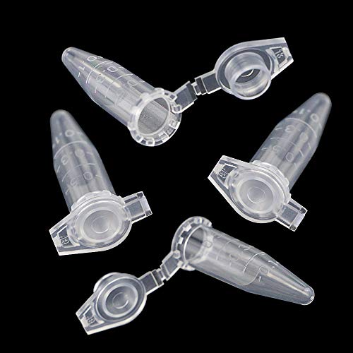Twdrer TWDRER-41 500Pcs 0.5Ml Clear Plastic Graduated Microcentrifuge Test Tubes With Attached Lid,Micro Centrifuge Small Sample Bottle Vials Container With Cap For Lab thumb #2