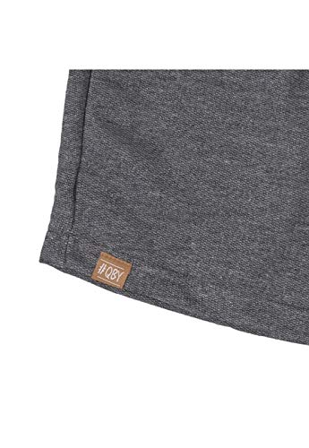 Bermuda Infantil em Moletom, Quimby, Meninos, Mescla Preto, 06