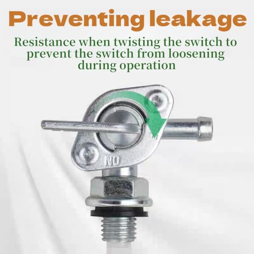 Benzinhahn Schalter,3pcs Kraftstofftank Benzinhahn Schalter,Benzinhahn Ölschalter,M10 Benzin Gas Kraftstoffhahn,Benzinhahn Stromerzeuger Schalter,für Kraftstofftank Motorräder Offroad Karts