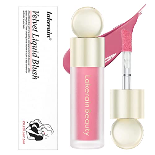JEMPET Soft Cream Matte Blush Makeup: Lightweight Smudge Proof Natural-Looking Dewy Finish Liquid Blush for Cheeks