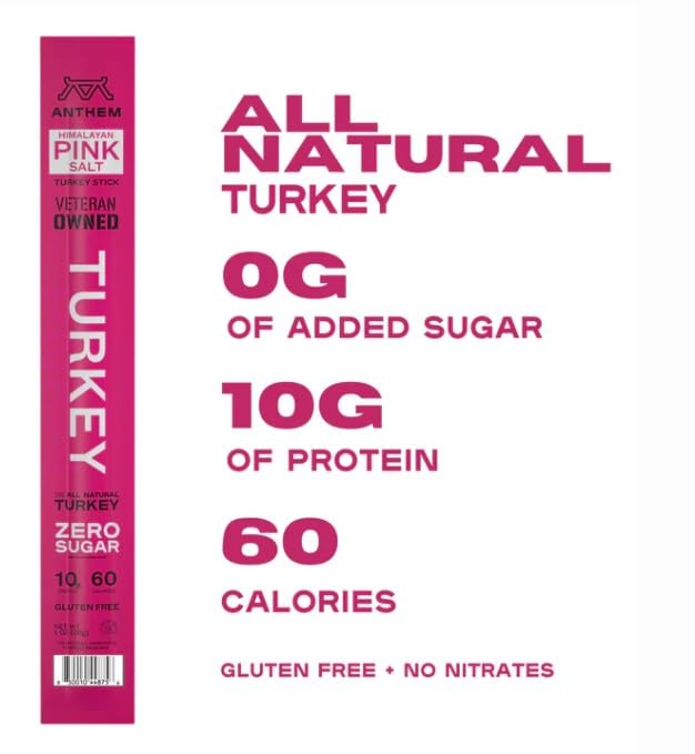 Anthem Natural Himalayan Pink Salt Turkey Stick - 12 count.