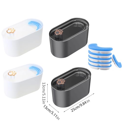 Fuente automática de agua para gatos y perros 101oz miniatura 4