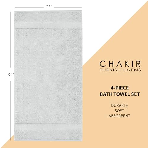Serviettes turques de qualité hôtel en coton supérieur gris argenté - 7