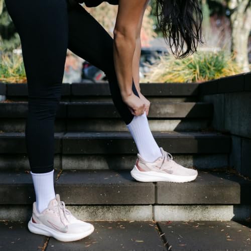 Crew Compression Socks - Pack of 5 with Bag | Cushioned Arch Support, Breathable & Sweat-Absorbent | Athletic Running & Hiking Socks, Gym,Gifts2