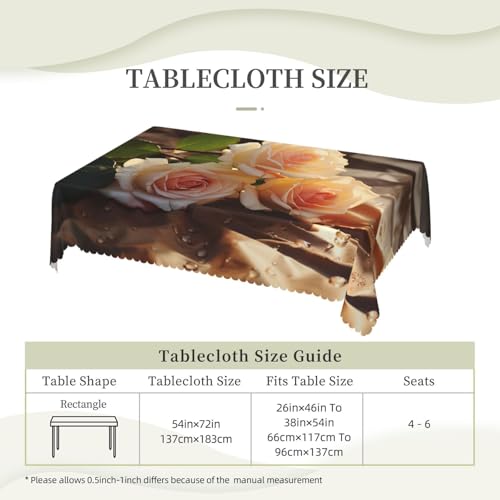 Nappe lavable rectangulaire imprimée pour protéger votre table avec élégance - 7