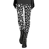 Leggings de invierno para mujer cálidos | Leggings térmicos para mujer forrados XXL Pantalones de Navidad estampados de cintura alta Pantalones de tela elástica Pantalones de culturismo Pantalones