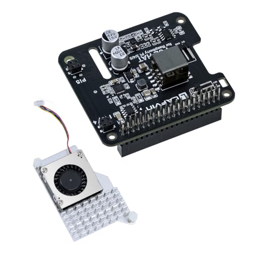 LAFVIN POE HAT for Raspberry Pi 5/4B/3B+ IEEE 802.3af/at Compliant 5V 4.5A & 12V 2A Dual Output PoE Ethernet Power Supply Expansion Board with GPIO Header & Installation Kit