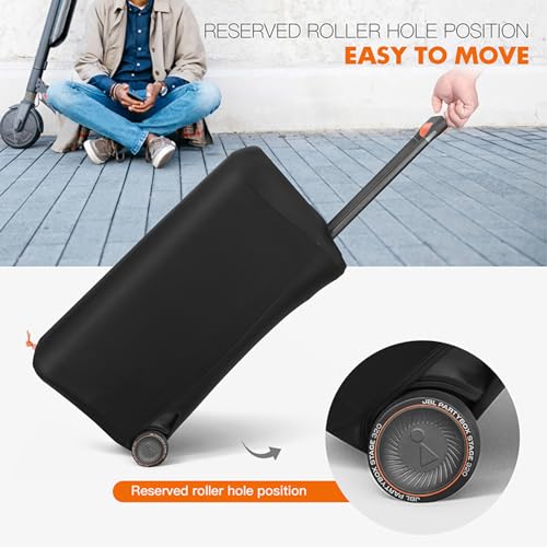 Beschermende stofhoes compatibel met JBL Partybox 310/Stage 320 Speaker Draagbare Speaker Case Stofdicht Elastische Mouw voor Party en Thuis Opslag - Afbeelding 5