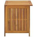 vidaXL Akazienholz Massiv Garten Aufbewahrungsbox Auflagenbox Gartentruhe Kissenbox Gartenbox Kissentruhe Gartentruhe Truhe 60x50x58cm - 5