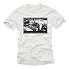 MAKAYA Funny Slogan T-Shirts for Men Fear and Loathing in Las Vegas White Size L #1