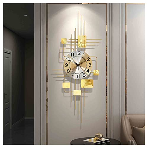 Horloge murale à quartz en fer forgé au design artistique haut de gamme