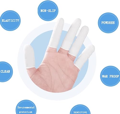 Zxfuture (Aprox. entre 332-342 peças) Berços descartáveis de látex antiestática de borracha para ded