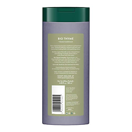 Image of Biotique Bio Bhringraj Ayurvedic Therapeutic Hair Oil, 200ml & Biotique Bio Thyme Volume Conditioner for Fine and Thinning Hair, 180ml