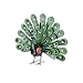 Produktbild GILDE Metall Pfau bunt H52cmB60cm