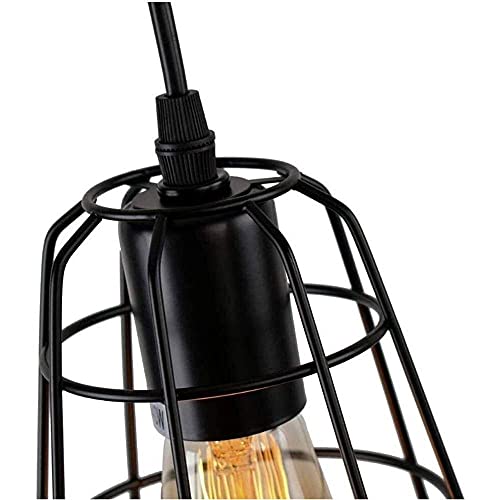 Lámpara de techo vintage E27 para iluminar comedores rústicos y cafeterías modernas 4