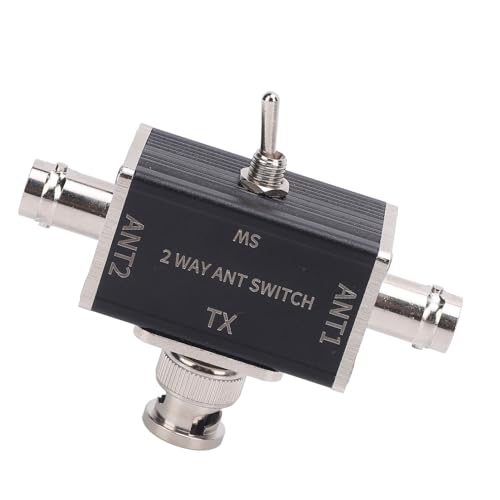 Interruptor de antena de 2 vías con conector BNC de 100W y chasis de aluminio 5