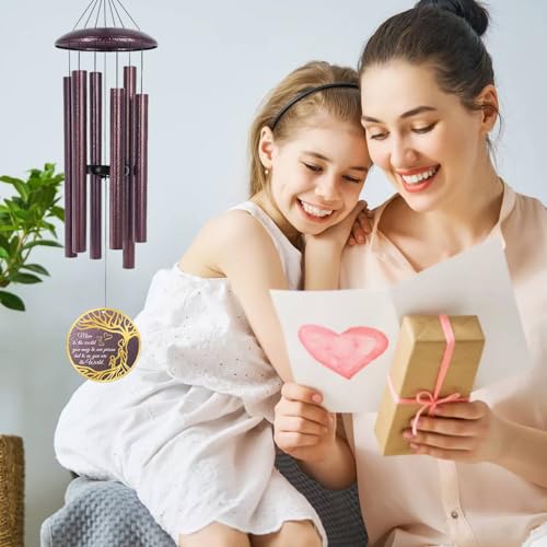 Image of Birthday Gifts for Mom, Personalized Wind Chime Tree of Life, for Mommy from Son Daughter, Happy Mother Day for the Best Mom