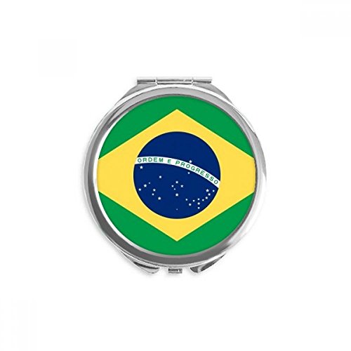 Miroir de maquillage Brésil accessoire de voyage compact pour retouche
