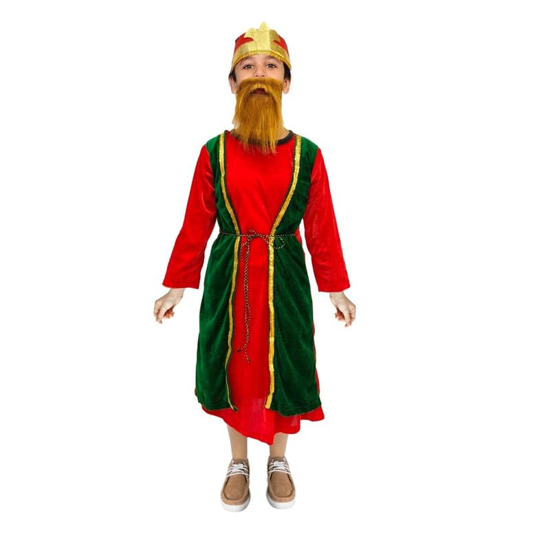 Image of Kaku Fancy Dresses Christmas Costumes for Kids, Nativity Set for Boys & Girls, Christmas Theme Dress - Mother Merry, Shepherd, Wise Men, Priest, Fairy Angel, Prince Costume for Boys & Girls