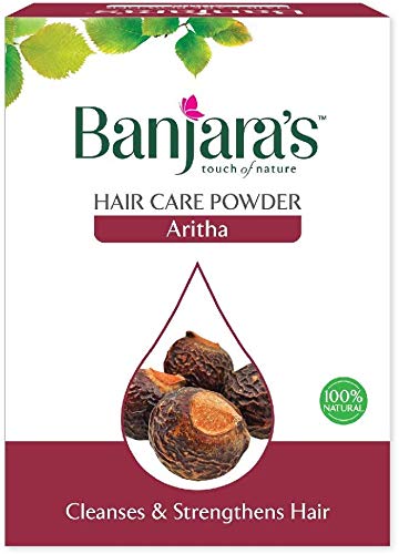 Banjaras ARITHA Hair Care Powder Cleanses & Strengthens Hair/Herbal Hair Pack Aritha Powder 100gm