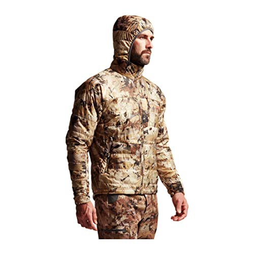 SITKA Gear Men\'s Kelvin Aerolite Insulated Hunting Jacket, Optifade Waterfowl Marsh, Large