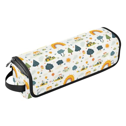 Bolsa organizadora de viaje resistente al calor para herramientas de cabello Nursery Tractors Marble, incluye tapete térmico para planchas y rizadores miniatura 1