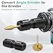 2 PCS Angle Grinder to Straight Chuck Adapter, 5/8