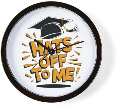 CafePress Congratulations Graduate Gift 10" Wall Clock for Livingroom, Kitchen, or Office