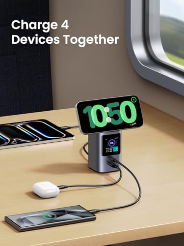Image of UGREEN Nexode Power Bank 20000mAh 145W PD 3.0 Portable Charger 72Wh Qi2 Certified 15W Wireless Fast Charging Magsafe Battery Pack 2C1A with TFT Display for iPhone 17 /16 Series /MacBook /iPad and More