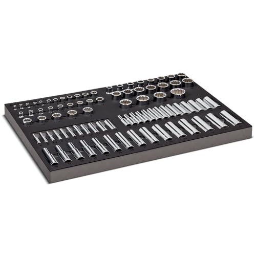 Powerbuilt 85-Piece Metric Socket Set with Organizer