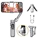 Produktbild Gimbal Stabilizer für Smartphone mit LED-Licht Face Tracking Auto-Inception Time-Lapse, Handheld faltbar 3-Achsen Telefon Gimble für iPhone 14 13 12 11 Pro/Max/Xs Galaxy S21, TikTok- AOCHUAN SMART X