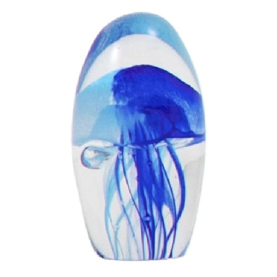 くらげ　ガラス　オブジェ　置物　ペーパーウェイト 置物 ガラス オブジェ ペーパーウェイト クラゲ 蓄光くらげ