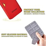 Switch Game Case for Nintendo Switch 2 Games & Micro SD Cards, FUNLAB Switch Game Card Holder with 24 Game Card Storage - Red