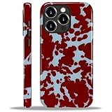 Compatible with iPhone 15 Pro Max Case,Dual-Layer Protection,Hard Shell with Silicone Interior,Slim Scratch Resistant Shockproof for Woman Men-Tortoise Print